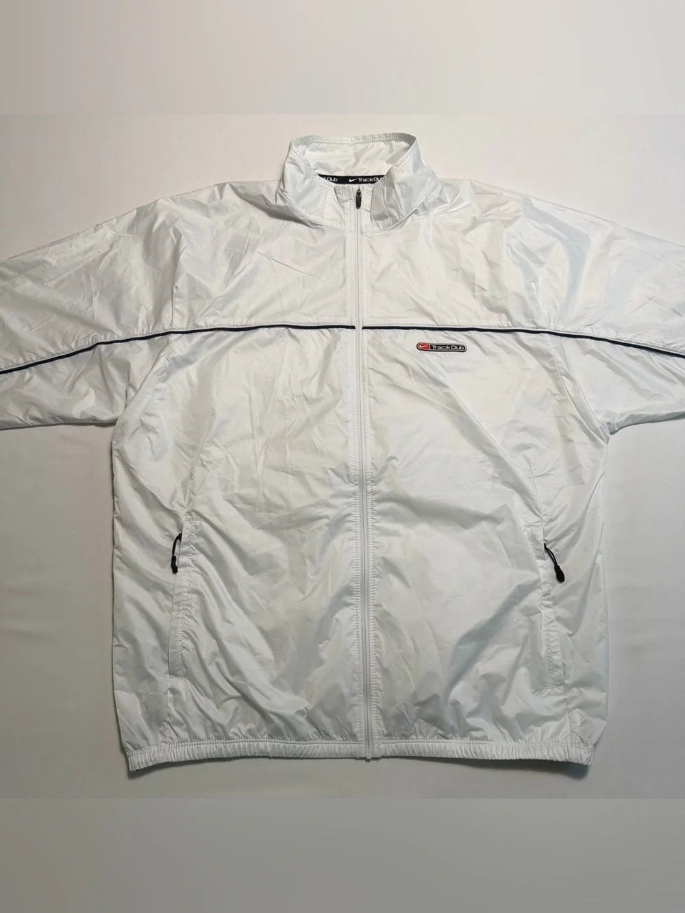Nike Storm-Fit Track Club Jacket Men M Woven Windbreaker Retro Logo Full Zip